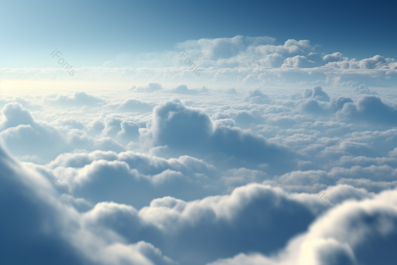 高空中铺满了无边无际的美丽白云航拍风景,高清,摄影图,摄影图片,图片大全,摄影图免费下载